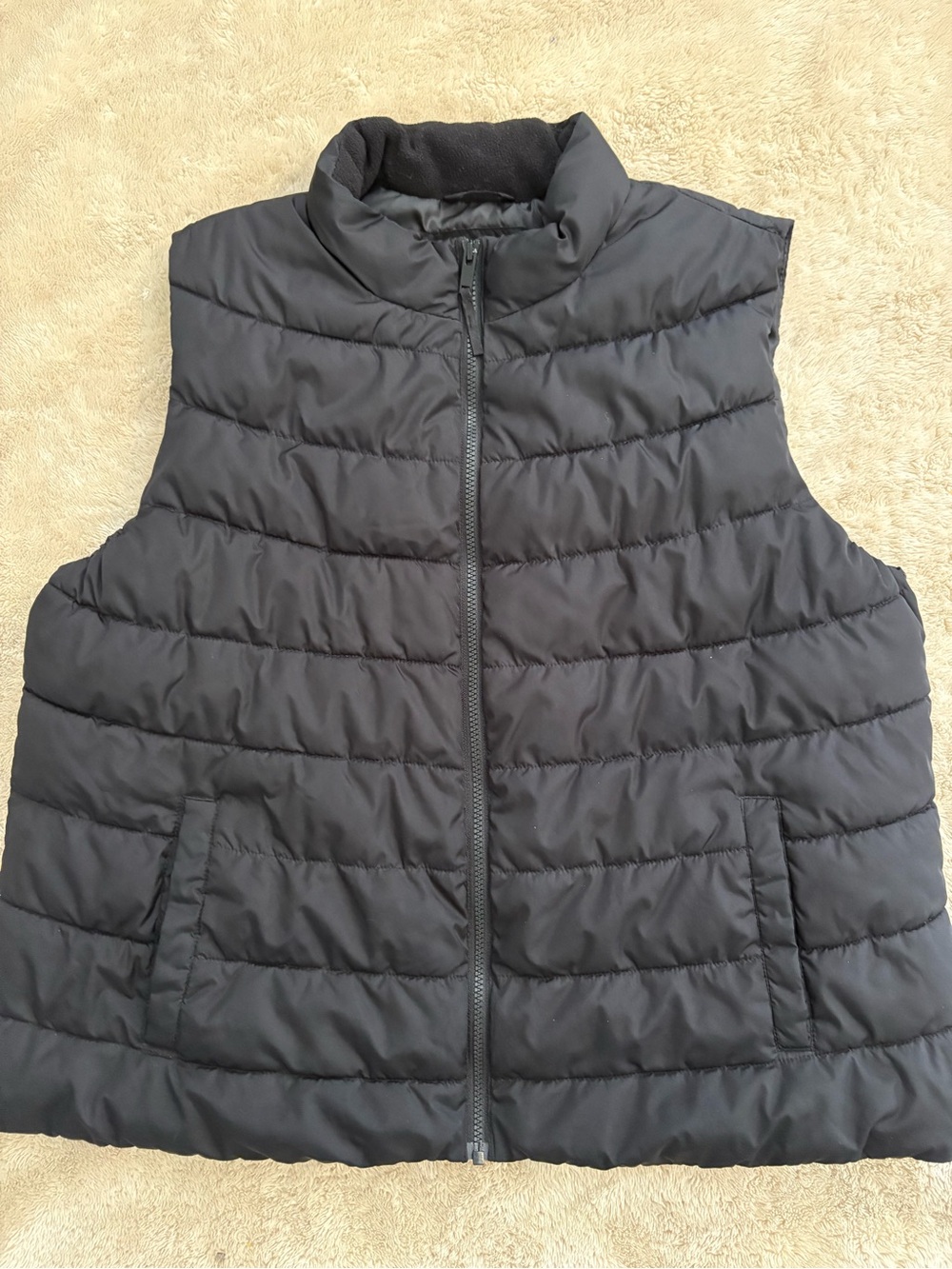 GAP Black Quilted Puffer Vest with Zip Size XXL